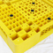 منصة نقالة بلاستيكية صفراء HDPE خفيفة الوزن 120x100x15 سم