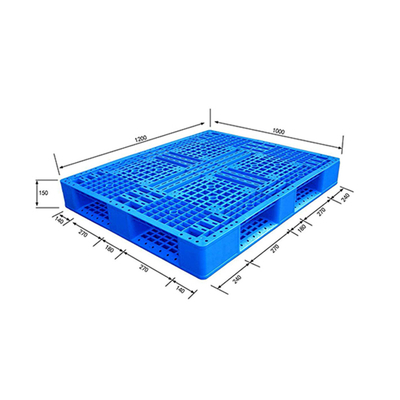 المنصات البلاستيكية PP HDPE البلاستيكية ذات التحميل الديناميكي 1200 كجم 1200 × 1000 × 150 مم