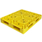 منصة نقالة بلاستيكية صفراء HDPE خفيفة الوزن 120x100x15 سم