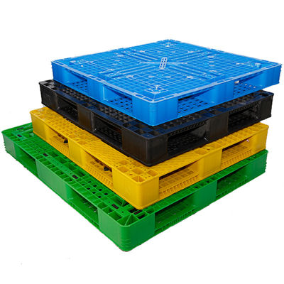 HDPE كبير بأربعة اتجاهات دخول مزدوج الجانبين من البلاستيك البليت القابل للتكديس القابل للانعكاس