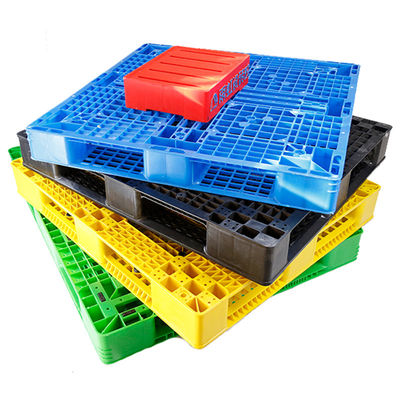 HDPE كبير بأربعة اتجاهات دخول مزدوج الجانبين من البلاستيك البليت القابل للتكديس القابل للانعكاس