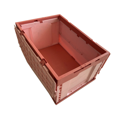 صندوق تخزين بلاستيك HDPE قابل للطي مع غطاء مرفق